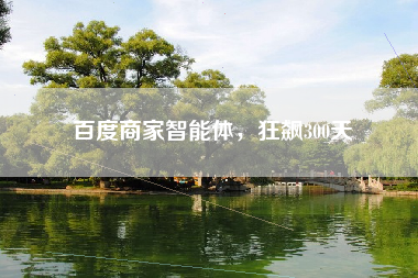 百度商家智能体,狂飙300天 百度商家智能体,狂飙300天
