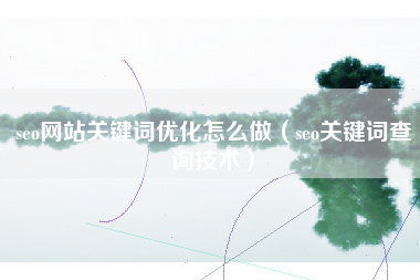 seo网站关键词优化怎么做（seo关键词查询技术）