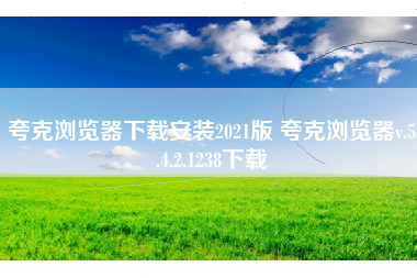 夸克浏览器下载安装2021版 夸克浏览器v.5.4.2.1238下载