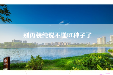 别再装纯说不懂BT种子了