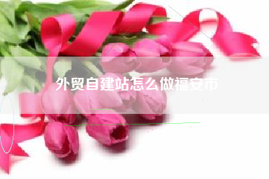 外贸自建站怎么做福安市