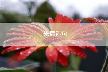 先后造句