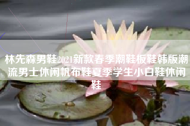 林先森男鞋2021新款春季潮鞋板鞋韩版潮流男士休闲帆布鞋夏季学生小白鞋休闲鞋 林先森男鞋2021新款春季潮鞋板鞋韩版潮流男士休闲帆布鞋夏季学生小白鞋休闲鞋
