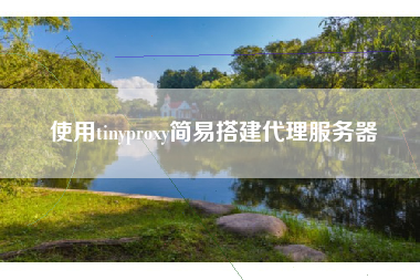 使用tinyproxy简易搭建代理服务器