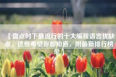 【盘点时下最流行的十大编程语言优缺点，这些希望你都知道，附最新排行榜单】