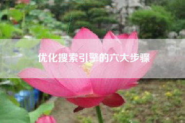 优化搜索引擎的六大步骤
