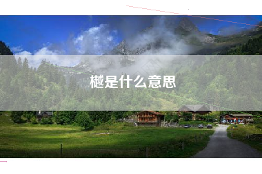 樾是什么意思