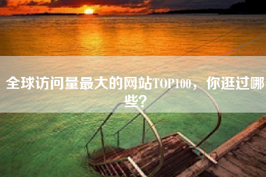 全球访问量最大的网站TOP100，你逛过哪些？