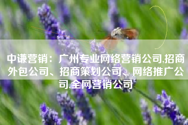 中谦营销：广州专业网络营销公司,招商外包公司、招商策划公司、网络推广公司,全网营销公司