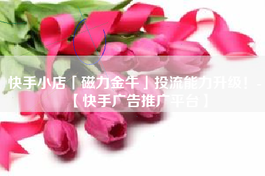快手小店「磁力金牛」投流能力升级!-【快手广告推广平台】 快手小店「磁力金牛」投流能力升级!-【快手广告推广平台】