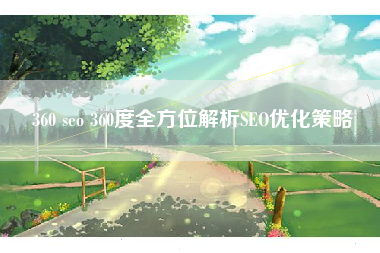 360 seo 360度全方位解析SEO优化策略
