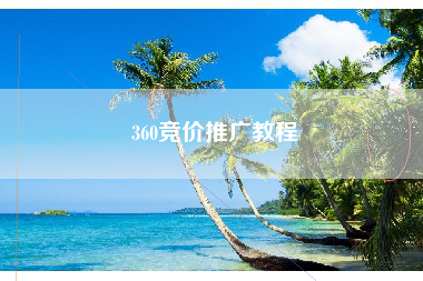 360竞价推广教程 360竞价推广教程