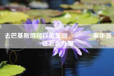 去巴基斯坦可以免签啦🎉来华签证怎么办呢