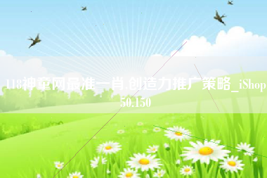 118神童网最准一肖,创造力推广策略_iShop50.150