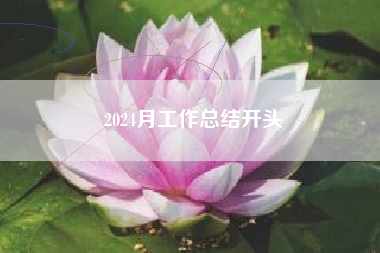 2024月工作总结开头