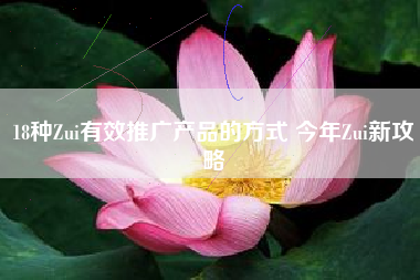 18种Zui有效推广产品的方式 今年Zui新攻略 18种Zui有效推广产品的方式 今年Zui新攻略