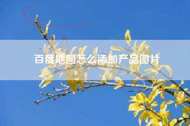 百度地图怎么添加产品图片