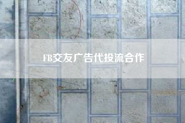 FB交友广告代投流合作