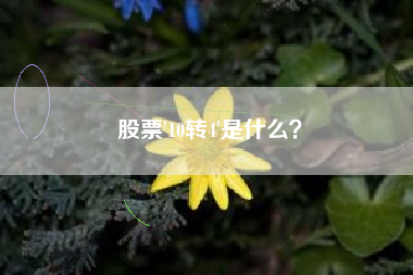 股票'10转4'是什么？