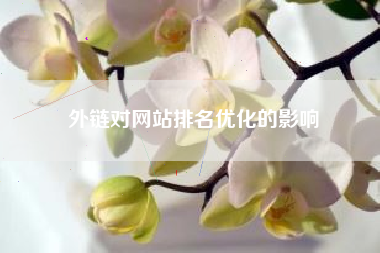 外链对网站排名优化的影响