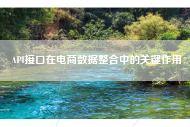 API接口在电商数据整合中的关键作用