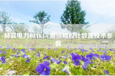 赫兹电力HZYKJ-C油液颗粒计数器技术参数