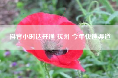 抖音小时达开通 抚州 今年快速渠道