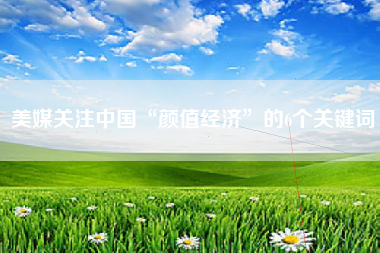 美媒关注中国“颜值经济”的6个关键词