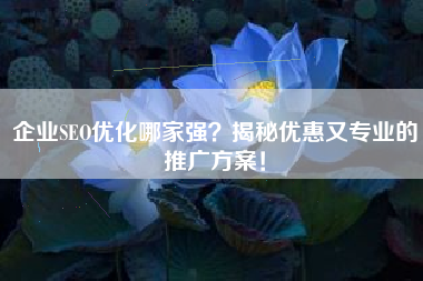 企业SEO优化哪家强？揭秘优惠又专业的推广方案！