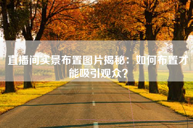 直播间实景布置图片揭秘：如何布置才能吸引观众？