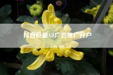 抖音巨量AD广告推广开户
