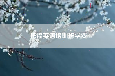 托福英语培训班学费