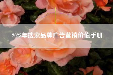 2025年搜索品牌广告营销价值手册