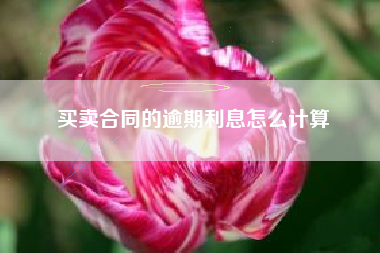 买卖合同的逾期利息怎么计算