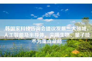 韩国家科技咨询会提议发展三大领域，人工智能及半导体、尖端生物、量子技术为重点战略