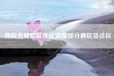 我院北城院区优化调整部分病区及诊区