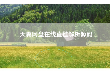 天翼网盘在线直链解析源码 天翼网盘在线直链解析源码