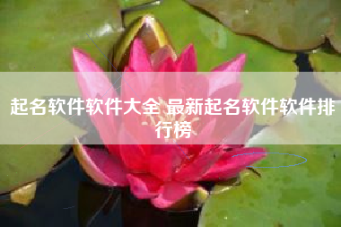 起名软件软件大全 最新起名软件软件排行榜