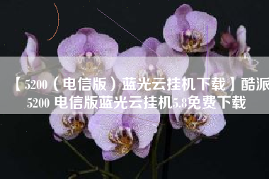 【5200（电信版）蓝光云挂机下载】酷派5200 电信版蓝光云挂机5.8免费下载