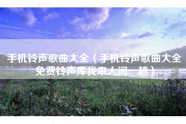 手机铃声歌曲大全（手机铃声歌曲大全免费铃声库我来人间一趟）