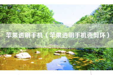 苹果透明手机（苹果透明手机壳剪坏）