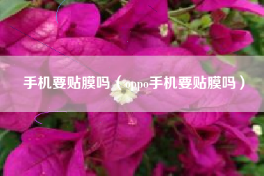 手机要贴膜吗（oppo手机要贴膜吗）