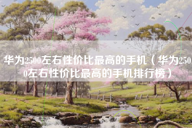 华为2500左右性价比最高的手机（华为2500左右性价比最高的手机排行榜）