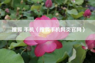 搜狐 手机（搜狐手机网页官网）