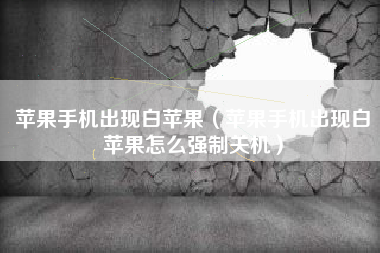 苹果手机出现白苹果（苹果手机出现白苹果怎么强制关机）