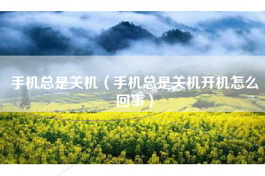 手机总是关机（手机总是关机开机怎么回事）
