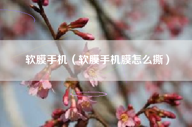 软膜手机（软膜手机膜怎么撕）