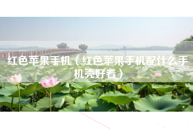 红色苹果手机（红色苹果手机配什么手机壳好看）