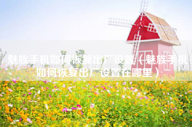 魅族手机如何恢复出厂设置（魅族手机如何恢复出厂设置在哪里）