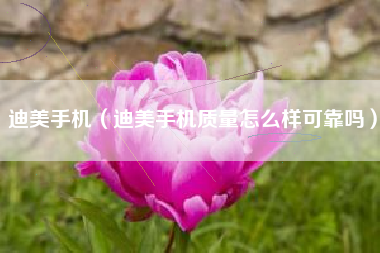迪美手机（迪美手机质量怎么样可靠吗）